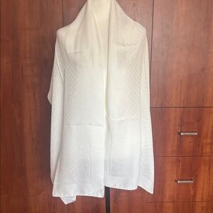 Moschino Silk Scarf with Monogram Pattern